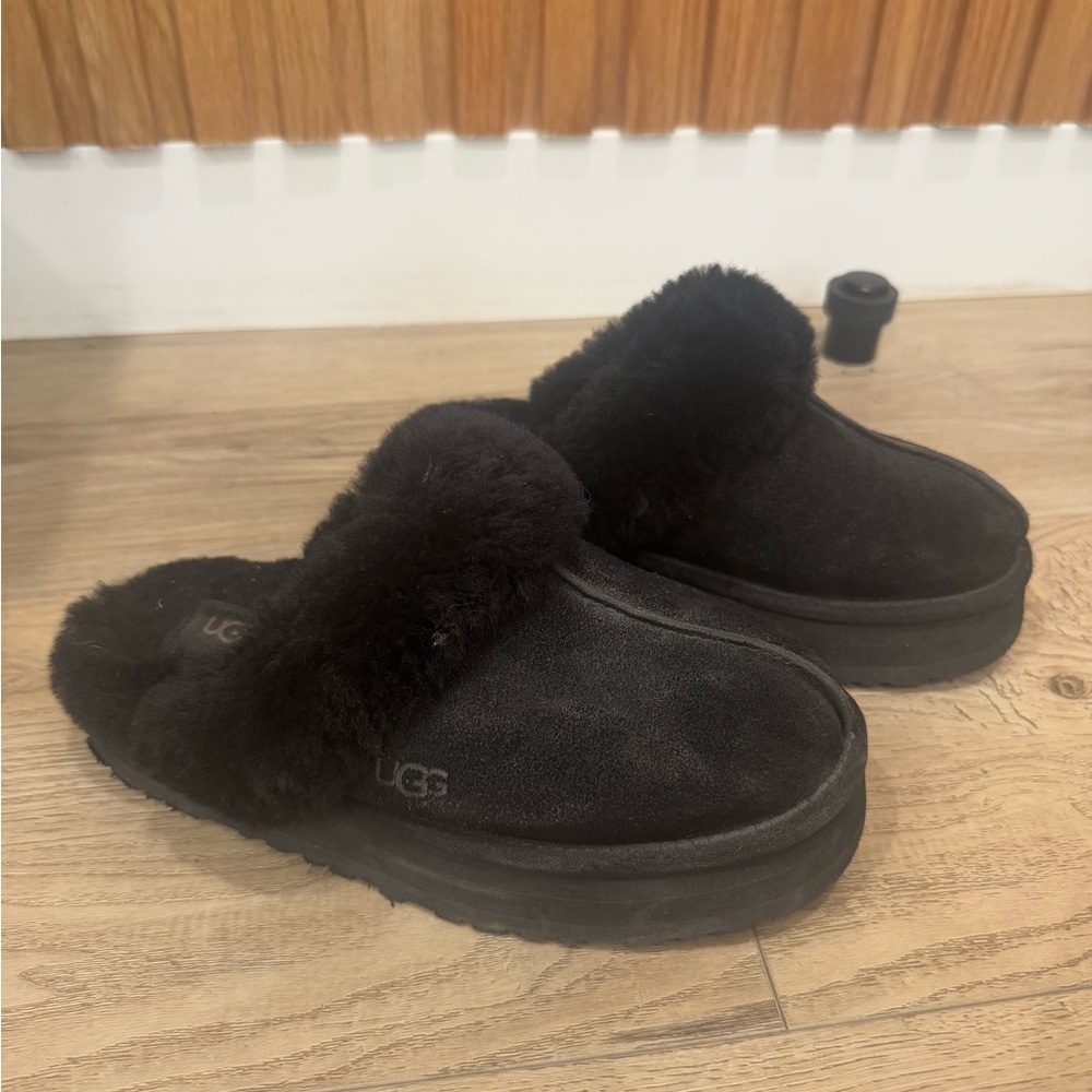 UGG Women's Black Sheepskin Slippers